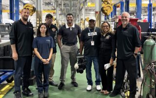 Wendy Novoa with the All Roads Trucks team